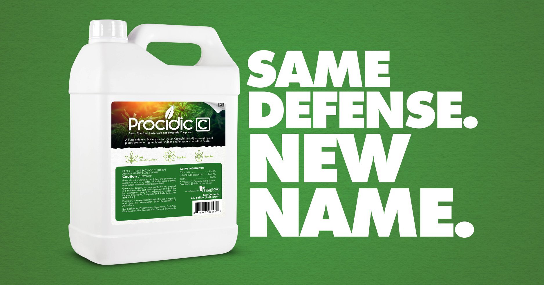 Greensprire Global’s Procidic2 is now Procidic-C